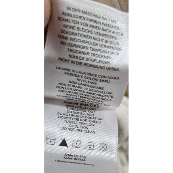 Fila Creamy White Velour Track Jacket – Retro Sporty Style, 2X, Ribbed Cuffs NWT - Picture 10 of 12